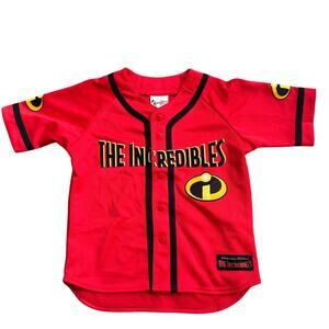 Vtg Y2K Walt Disney World The Incredibles Jersey #5 Size M 7/8